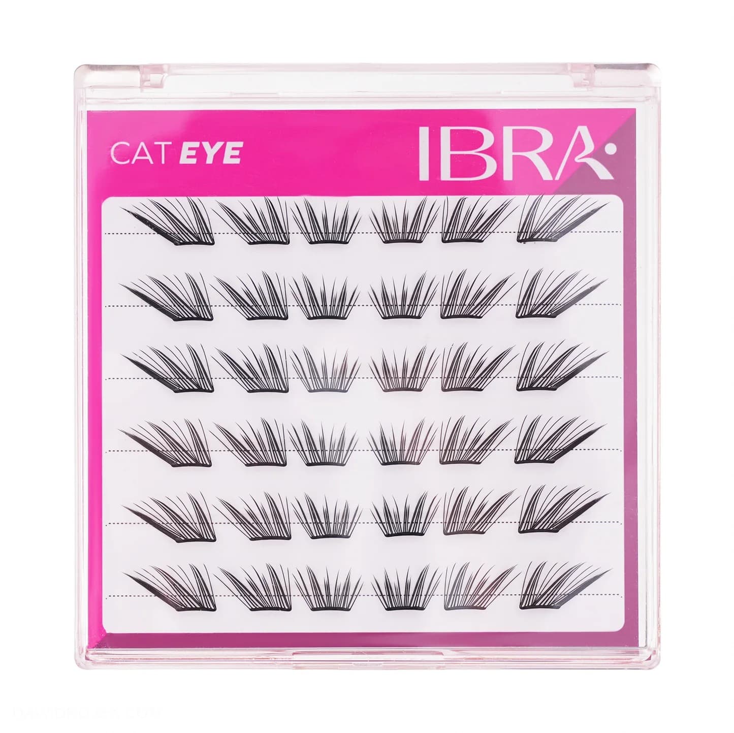 Samoprzylepne Kępki Rzęs Cat Eye Skręt C/0,04