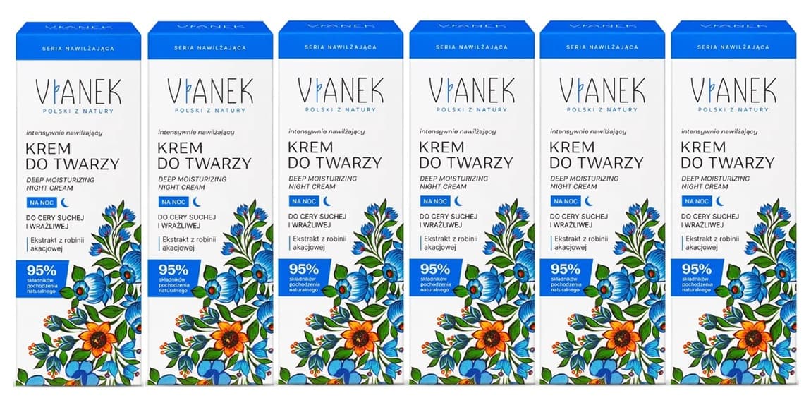 Intensywnie Nawilżający Krem do Twarzy na Noc x