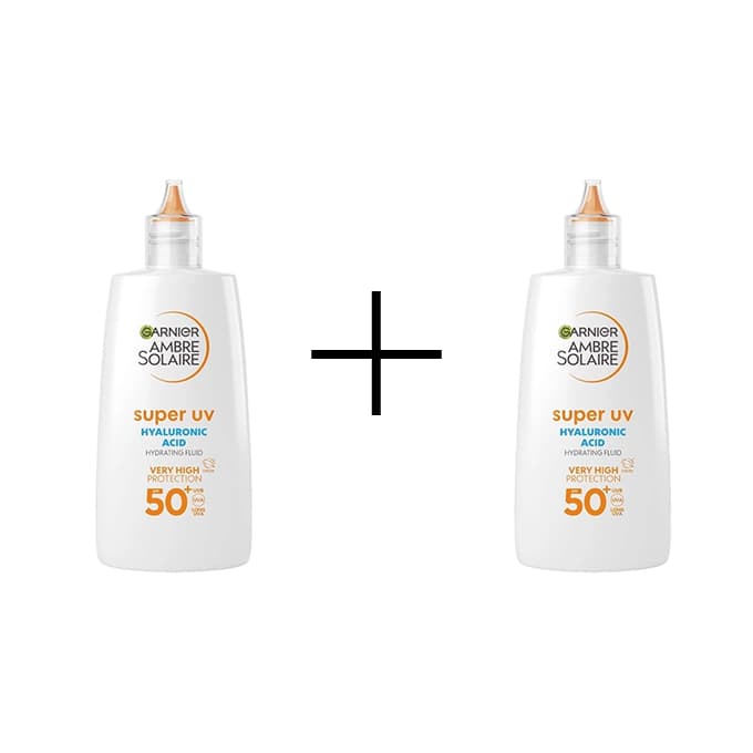 Ambre Solaire Fluid Ochronny Kwas Hialuronowy SPF50 1+1