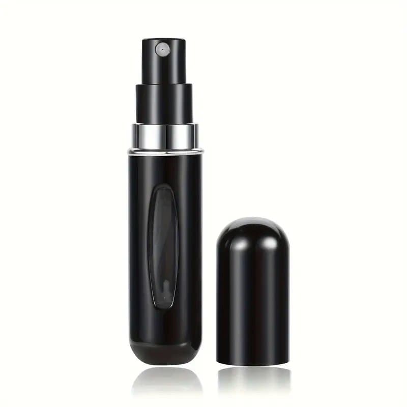 Czarny atomizer podróżny do perfum