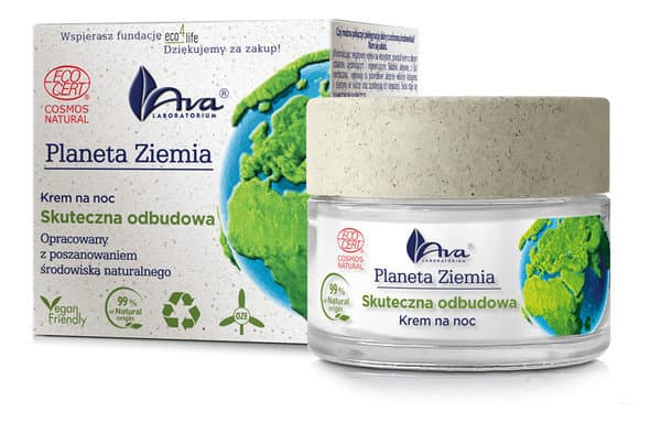PLANETA ZIEMIA Skuteczna odbudowa Krem na noc