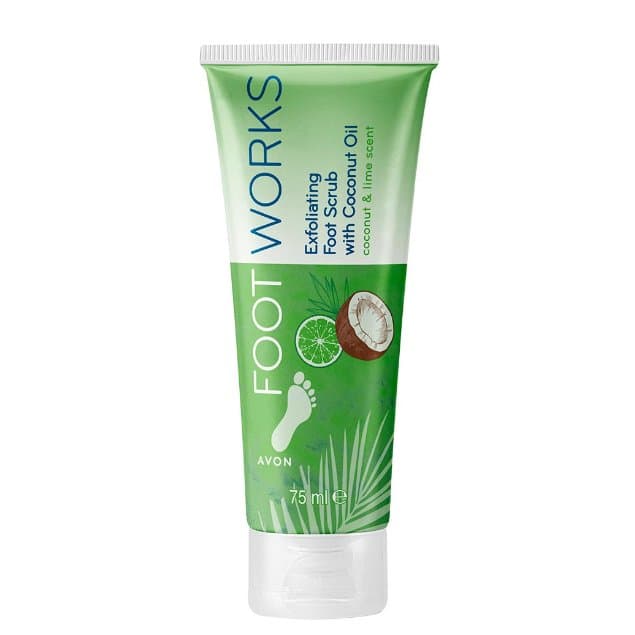 Złuszczający scrub do stóp o zapachu kokosa i limonki Foot Works