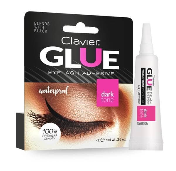 WATERPROOF GLUE EYELASH ADHESIVE DARK TONE Klej do rzęs Czarny