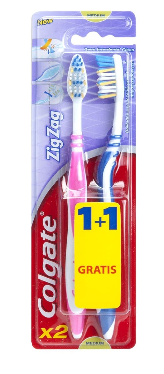 Zig Zag Plus, szczoteczka do zębów średnia
