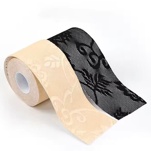 Koronkowa taśma do biustu — Czarna