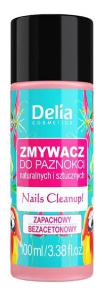 Delia zmywacz bezacetonowy do paznokci naturalnych i sztucznych