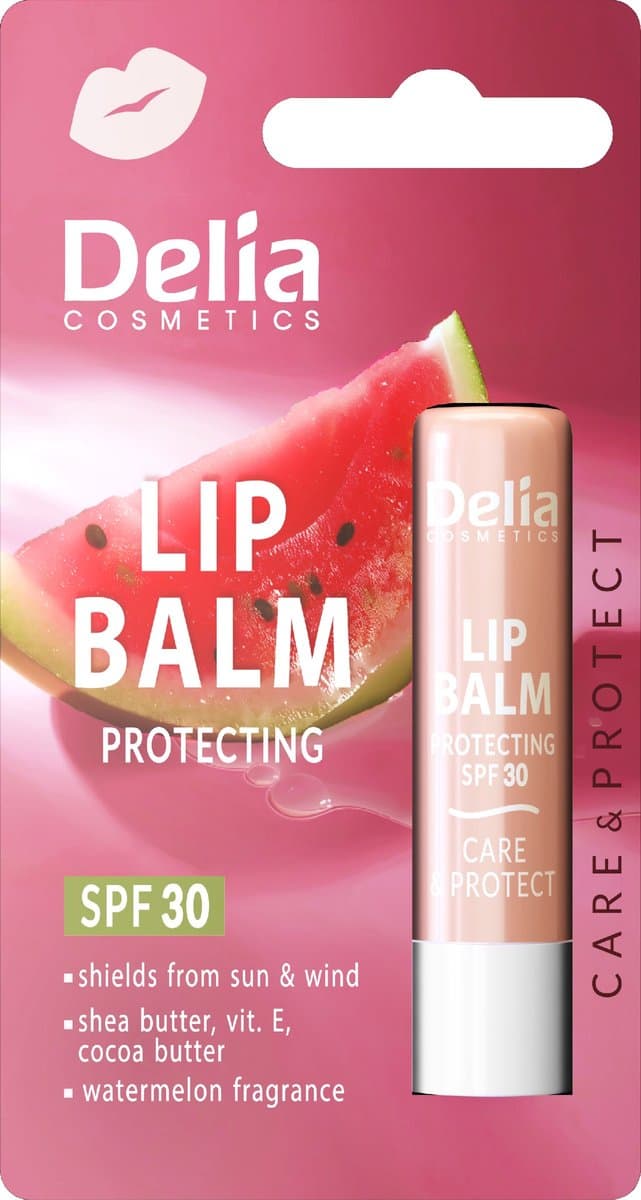 Delia Lip Balm Care&Protect SPF30 arbuz