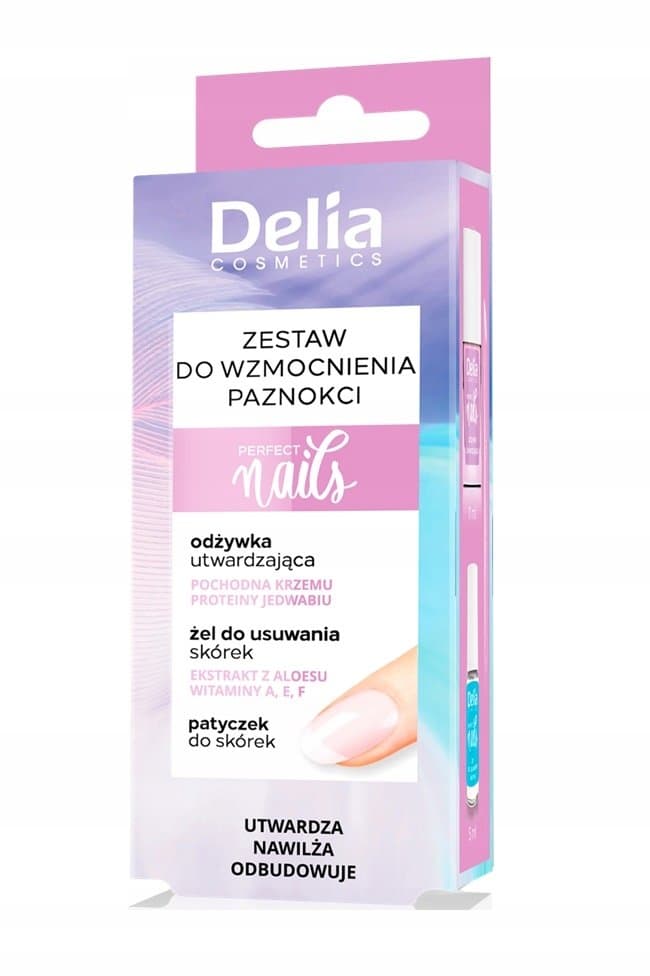 Delia Perfect Nails zestaw do wzmocnienia paznokci 3w1