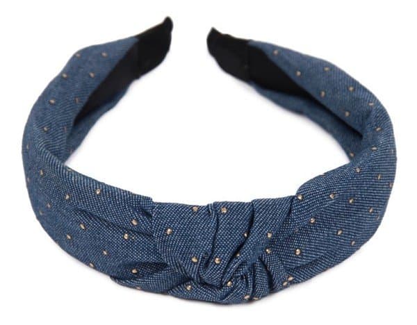 Opaska do włosów denim FA-5866