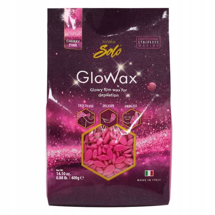 Solo Glowax Cherry Pink — wosk twardy do depilacji