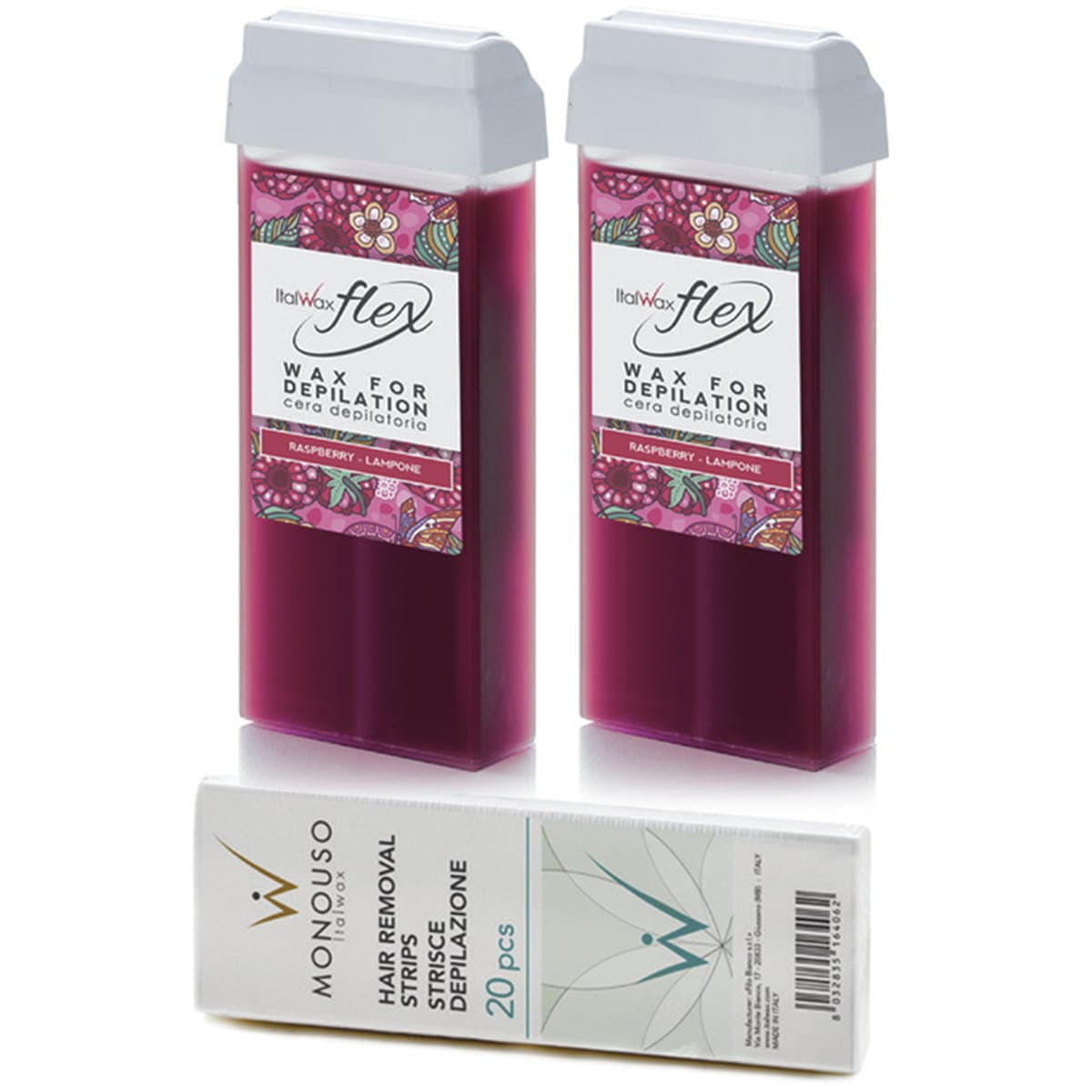 Flex Raspberry — wkłady wosku z paskami