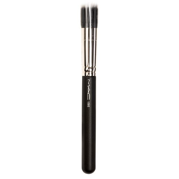 Brush 130S Short Duo Fibre mały pędzel do nakładania kosmetyków płynnych, kremowych i pudrowych