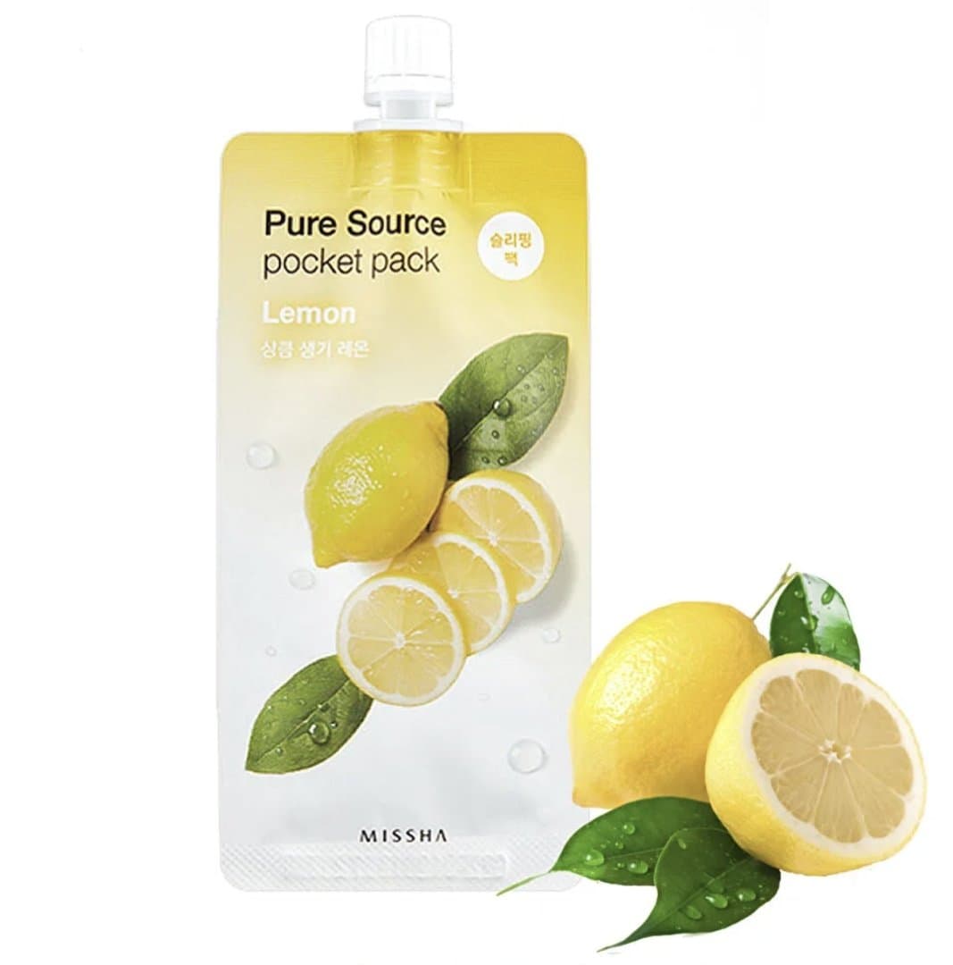 Pure Source Pocket Pack Lemon — maska do twarzy na noc