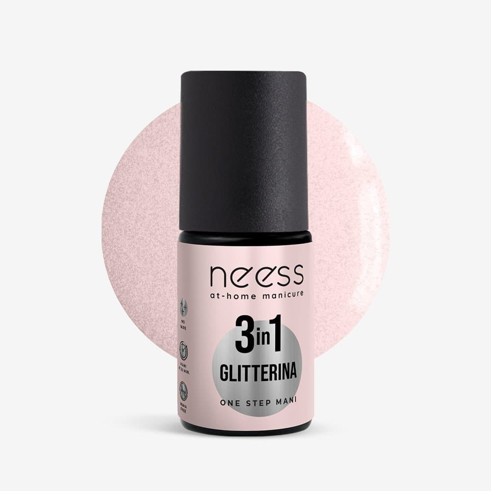 Lakier hybrydowy One Step 3in1 Glitterina 7313