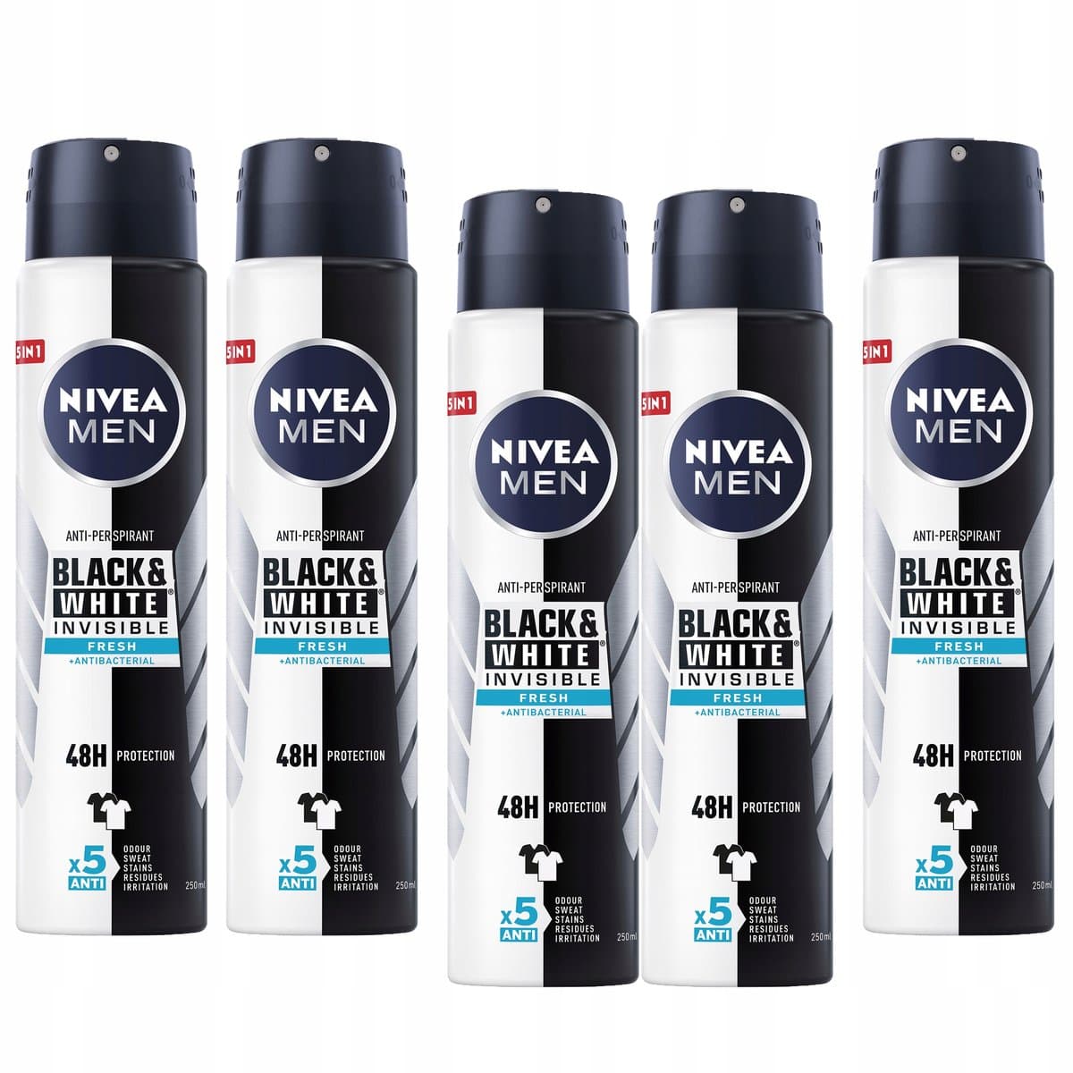 MEN Black & White Invisible Fresh antyperspirant w sprayu