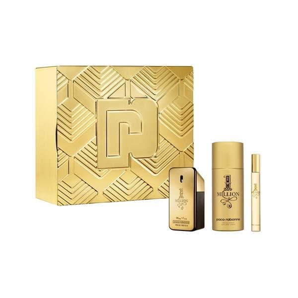 Rabanne 1 Million – zestaw dezodorant 150 ml + spray podróżny 10 ml + woda toaletowa 50 ml