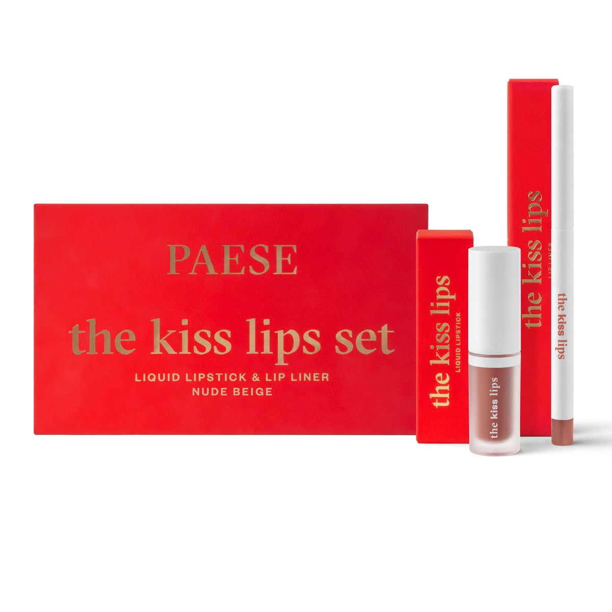 The Kiss Lips Set 01 Nude Beige