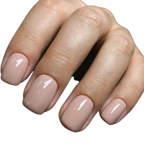 Short Square Nude — sztuczne paznokcie