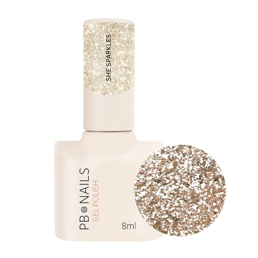 Gel Polish She Sparkles 514 — lakier hybrydowy