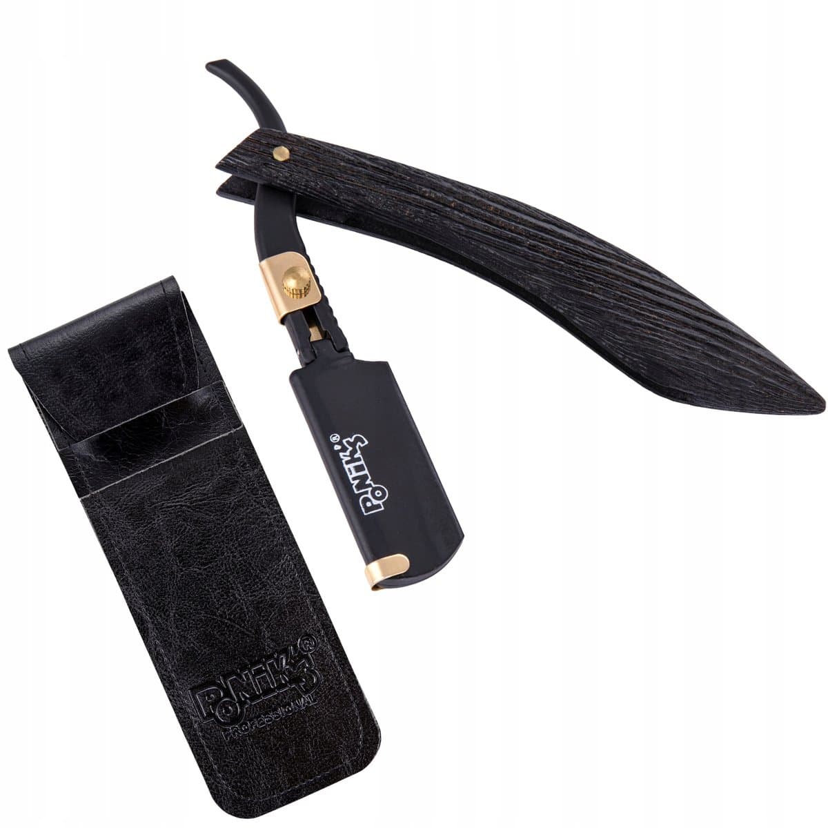 FB018 — czarna brzytwa z etui