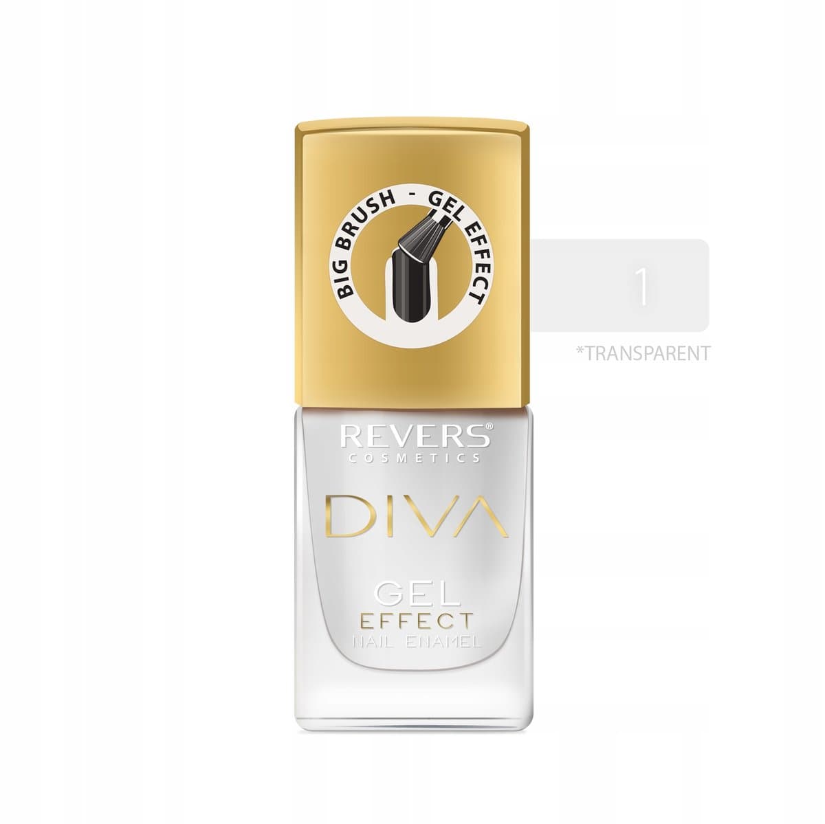 DIVA 01 — bezbarwny lakier do paznokci
