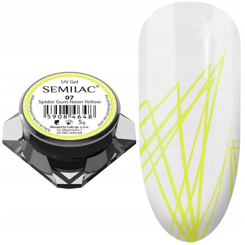 Żel do zdobień Spider Gum 07 Neon Yellow