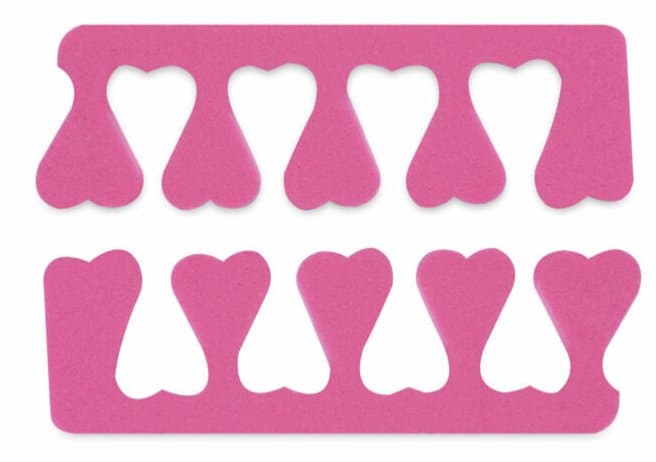 Piankowe separatory do pedicure — mix kolorów