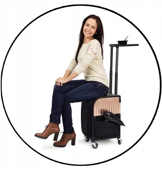 RollerCoaster Stoolcase Rose Gold — mobilny kuferek-taboret