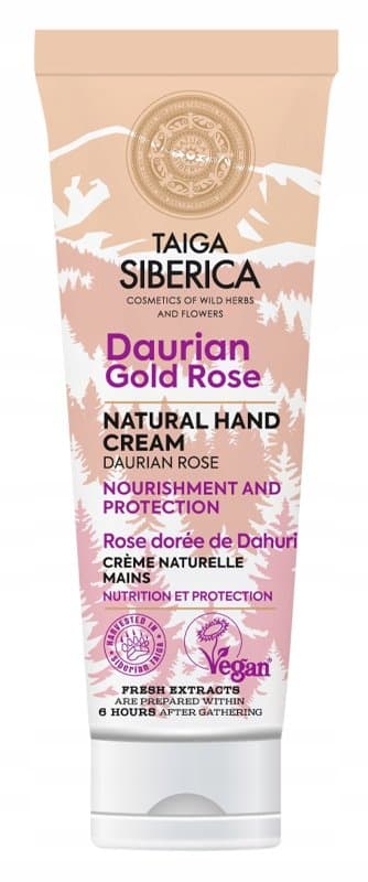 Taiga Siberica Daurian Gold Rose — odżywczy krem do rąk