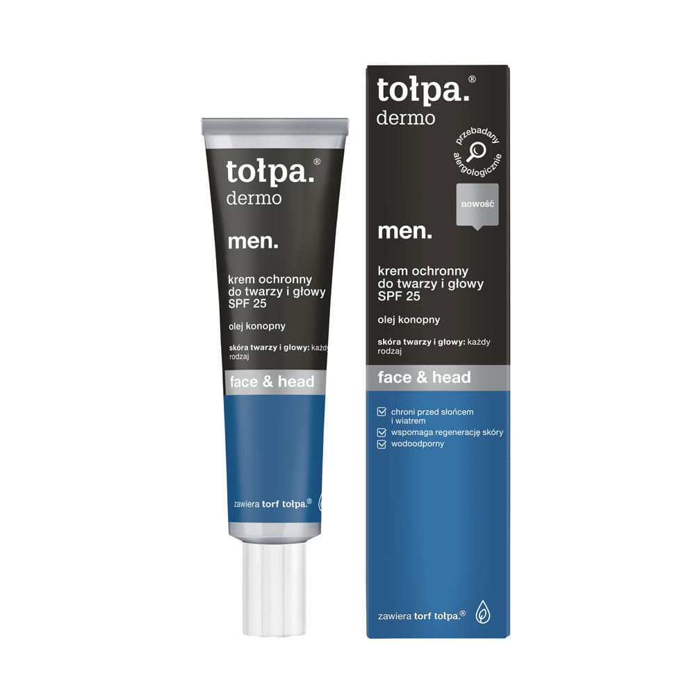 Dermo men face & head, krem do twarzy, SPF 25
