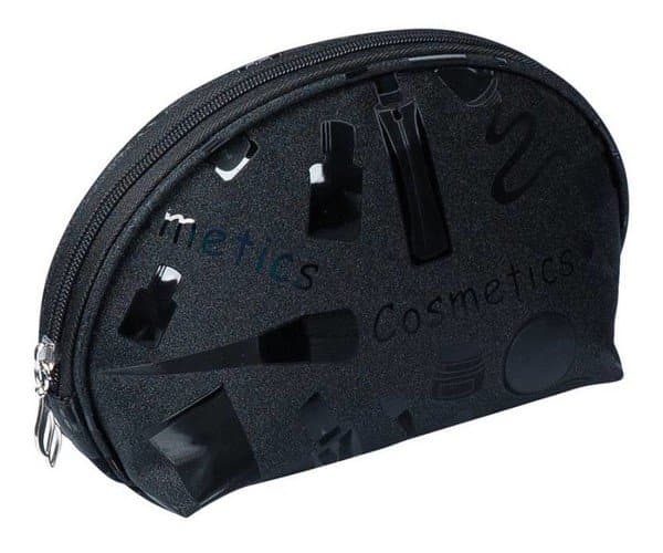 Cosmetics 98475 — półokrągła czarna kosmetyczka
