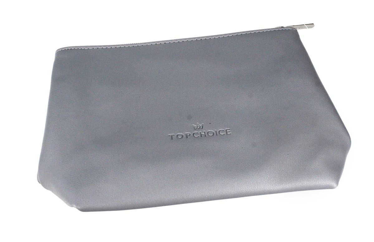 Leather — trapezowa kosmetyczka na suwak