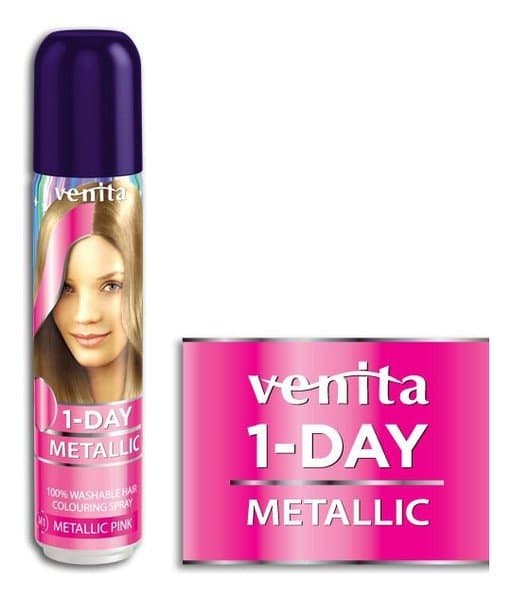 1-Day, spray koloryzujący do włosów, 04 Pink