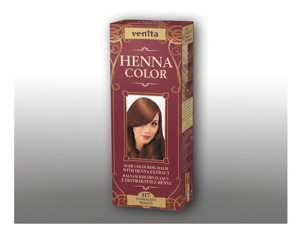 Henna Color, balsam koloryzujący, 117 Mahoń