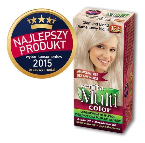 Multi Color, farba do włosów, 12.8 Diamentowy Blond