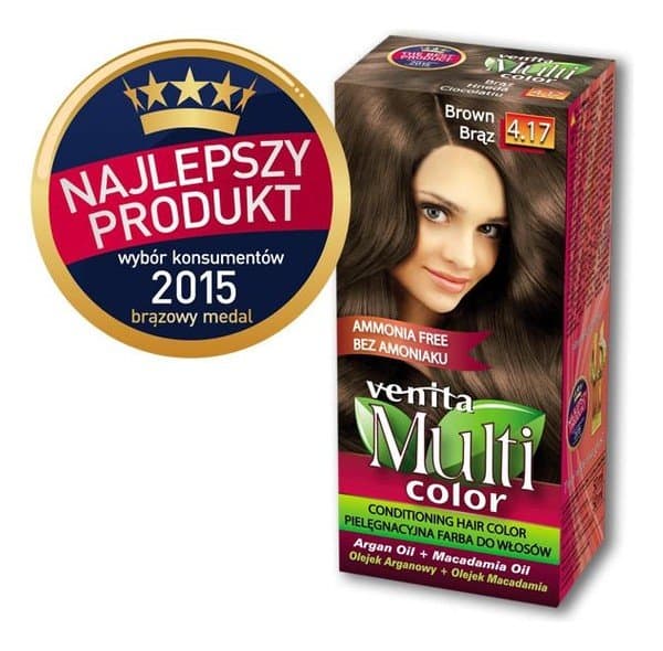 Multi Color, farba do włosów, 4.17 Brąz