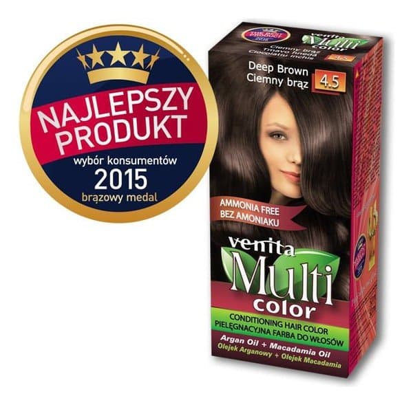 Multi Color, farba do włosów, 4.5 Ciemny Brąz