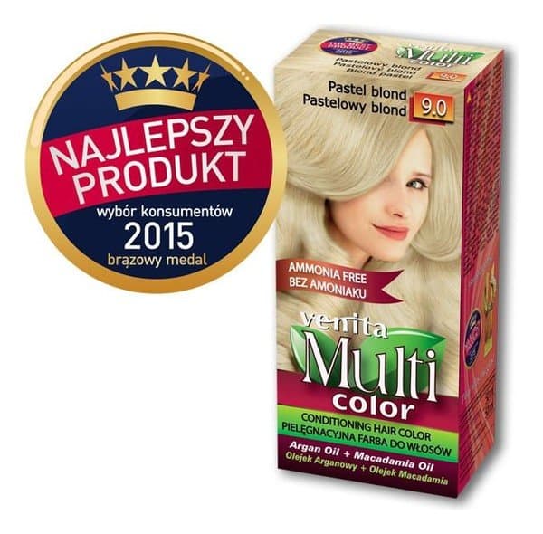 Multi Color, farba do włosów, 9.0 Pastelowy Blond