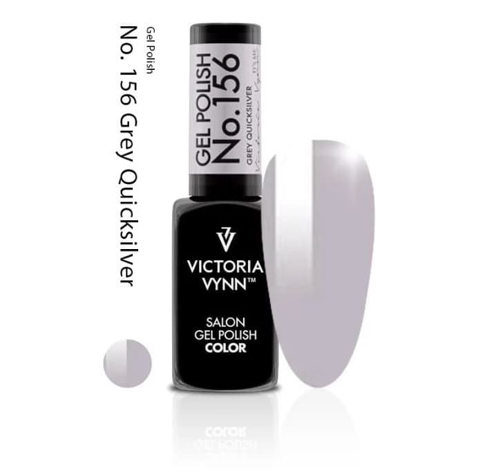 Gel Polish 156 Grey Quicksilver lakier hybrydowy