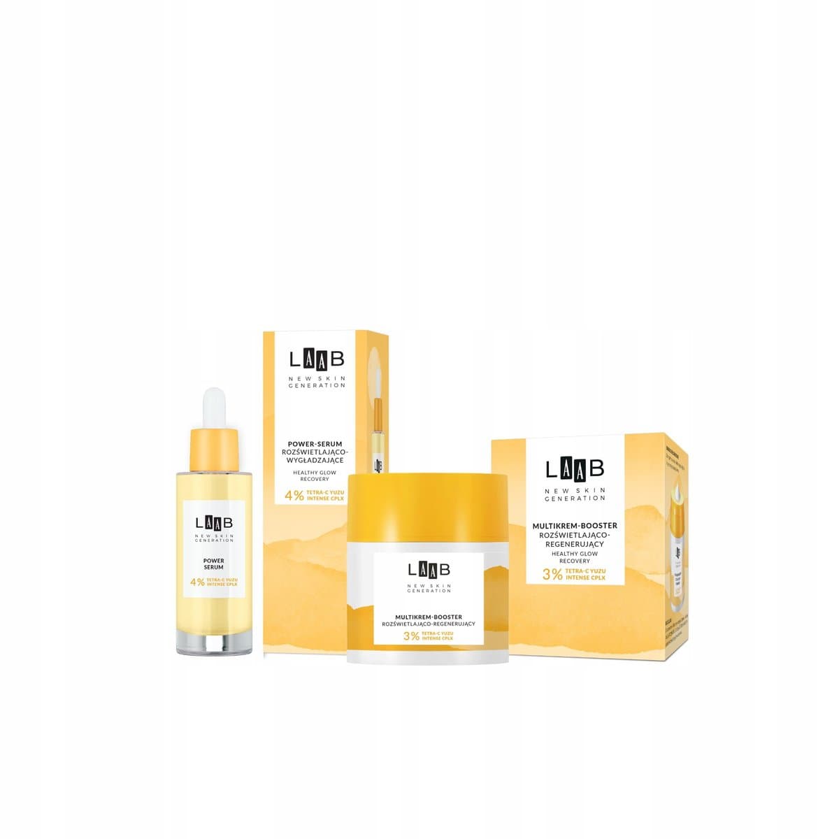 LAAB Tetra-C Yuzu — zestaw multikremu i power-serum