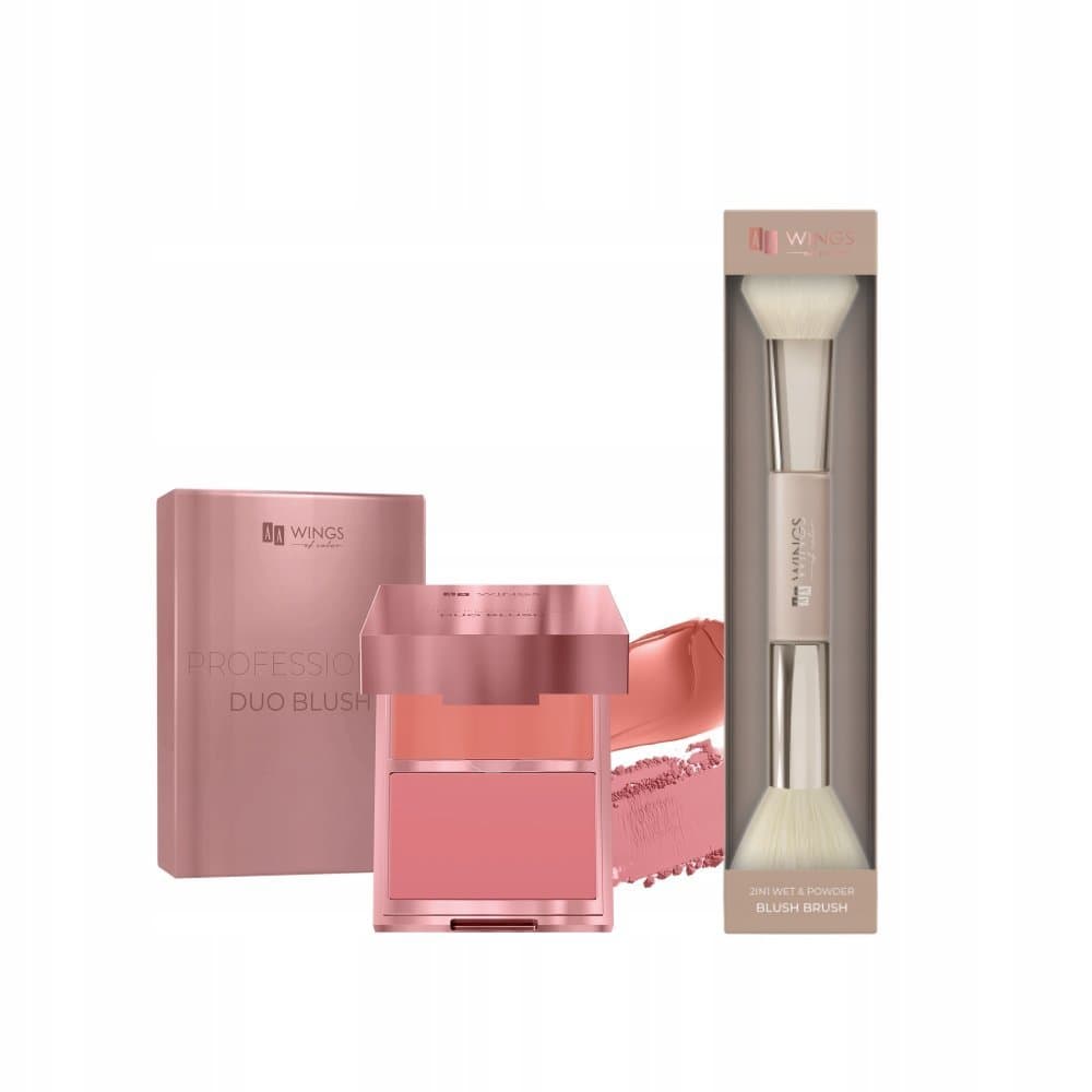 Professional Duo Blush — zestaw różu i pędzla 02 Peach Haze