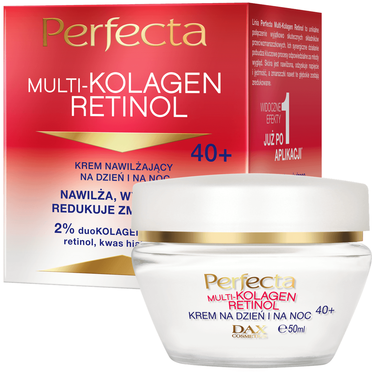 Multikolagen Retinol Krem nawilżający na dzień i na noc 40+