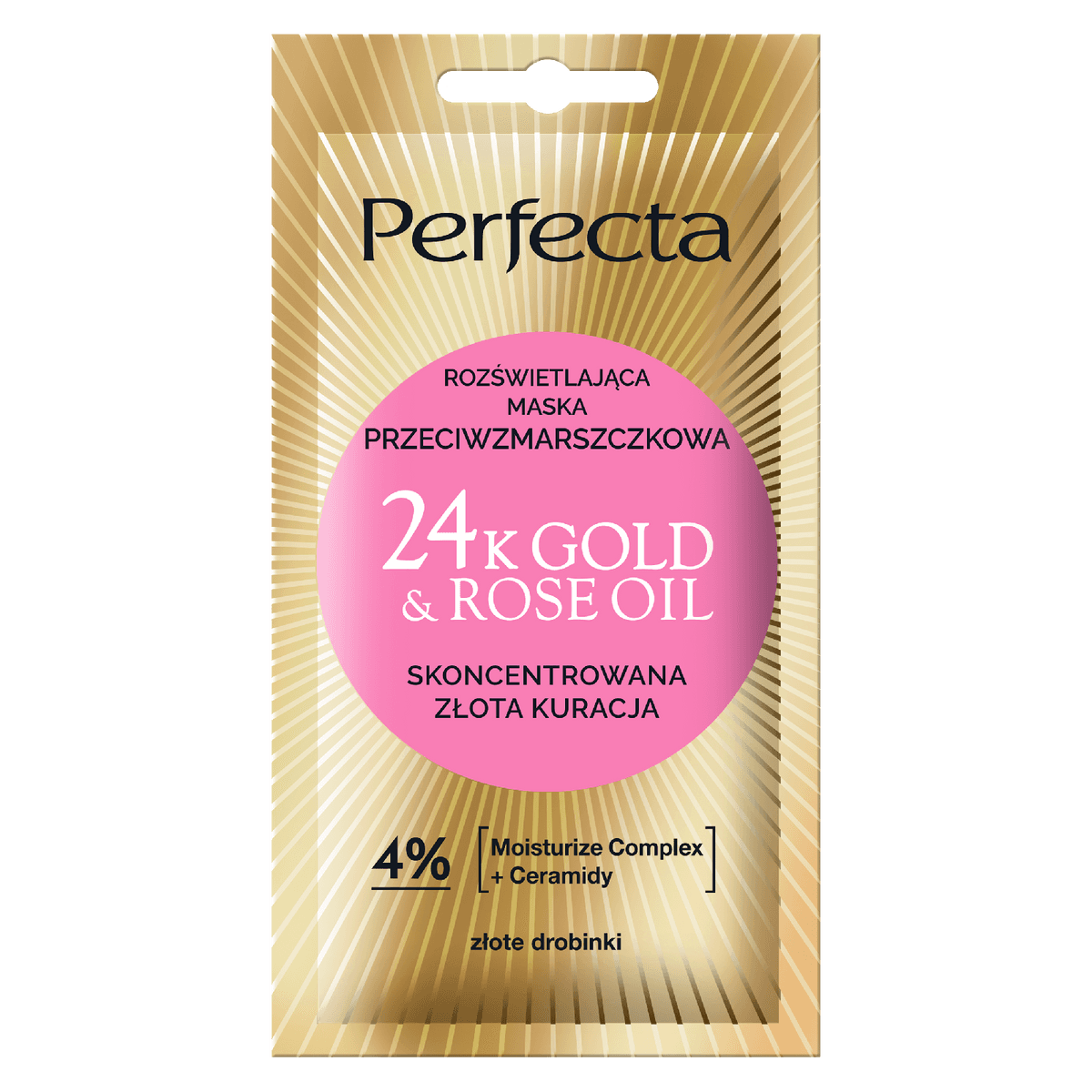 24K Gold&Rose Oil maska do twarzy rozświetlająca przeciwzmarszczkowa