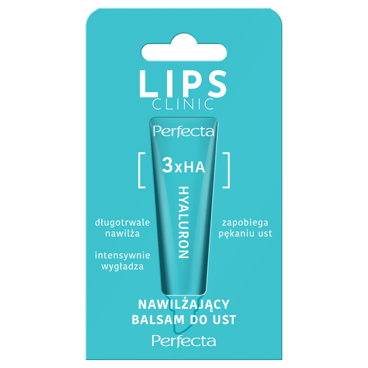 Lips Clinic 3x Hyaluron żelowy balsam do ust z kwasem hialuronowym, olejem rycynowym i witaminą E