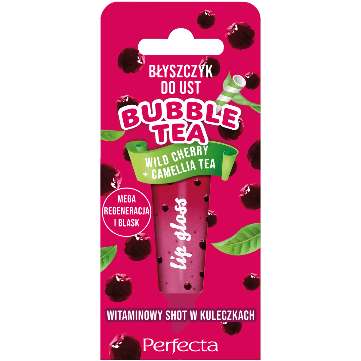 Bubble Tea Błyszczyk do ust Wild Cherry + Camellia Tea