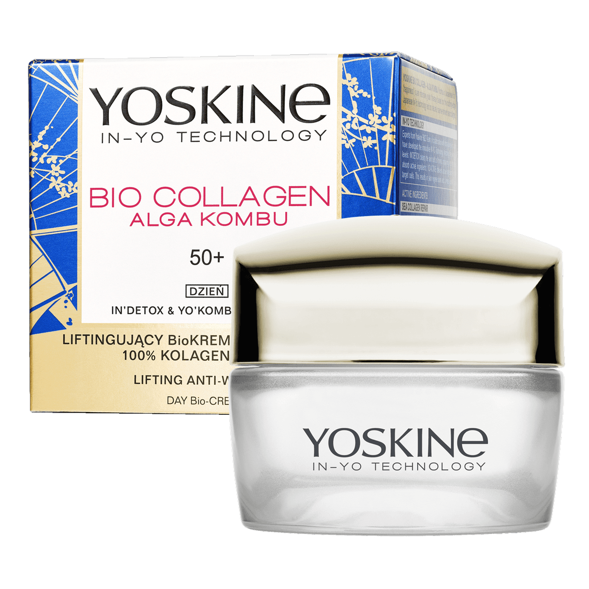 Bio Collagen krem do twarzy na dzień 50+ z kolagenem morskim, algą Kombu, korzeniem cykorii i olejem macadamia