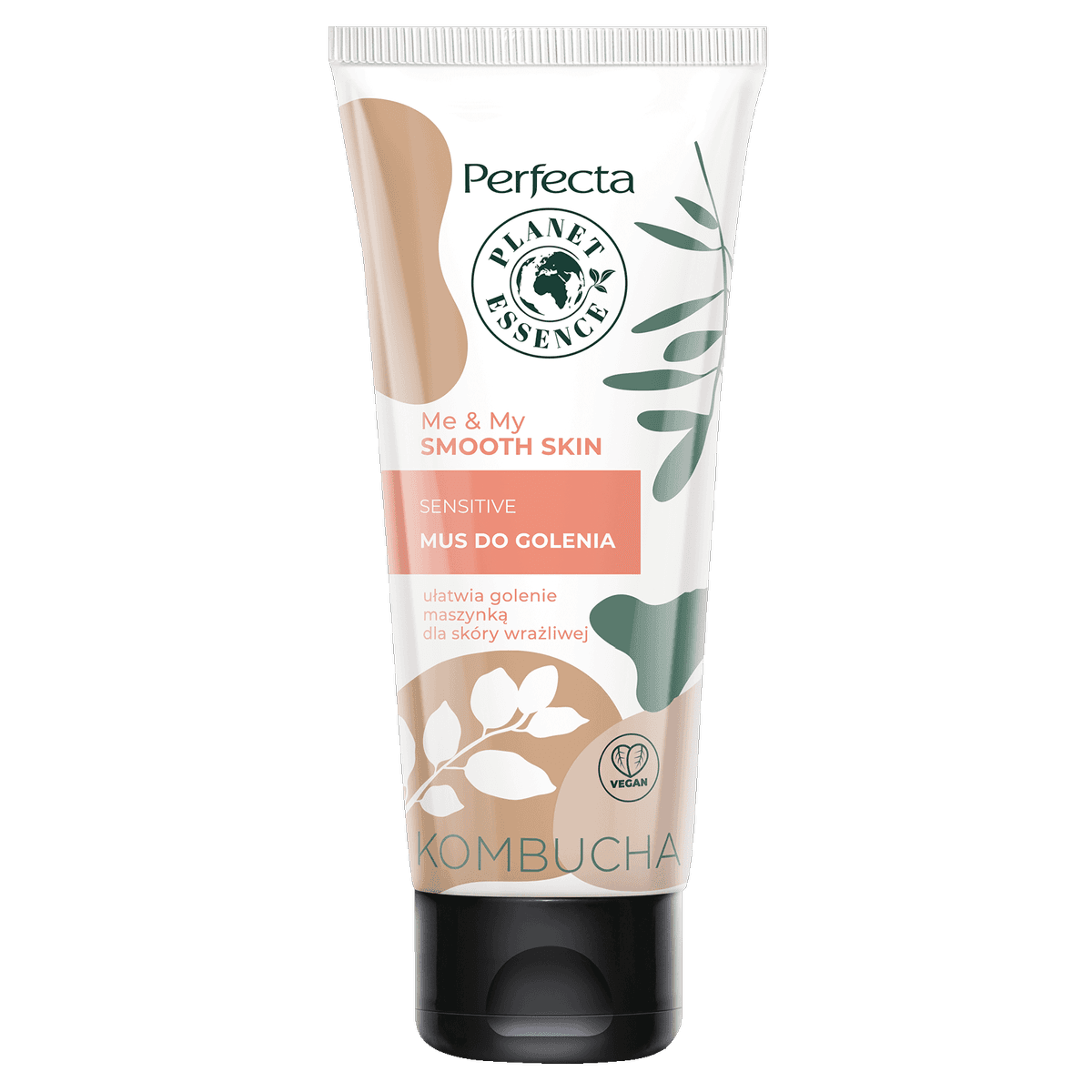 Planet Essence Me&My Smooth Skin mus do golenia Sensitive z kombuchą, D-pantenolem, gliceryną i olejem migdałowym