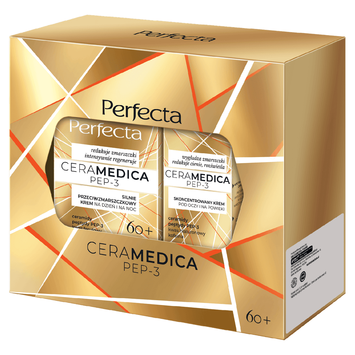 Zestaw Perfecta Ceramedica PEP-3 Krem do twarzy 60+ i Krem pod oczy
