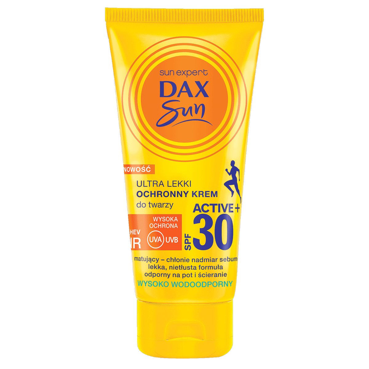Active+ ultralekki ochronny krem do twarzy SPF 30 z ochroną UVA, UVB, IR i HEV