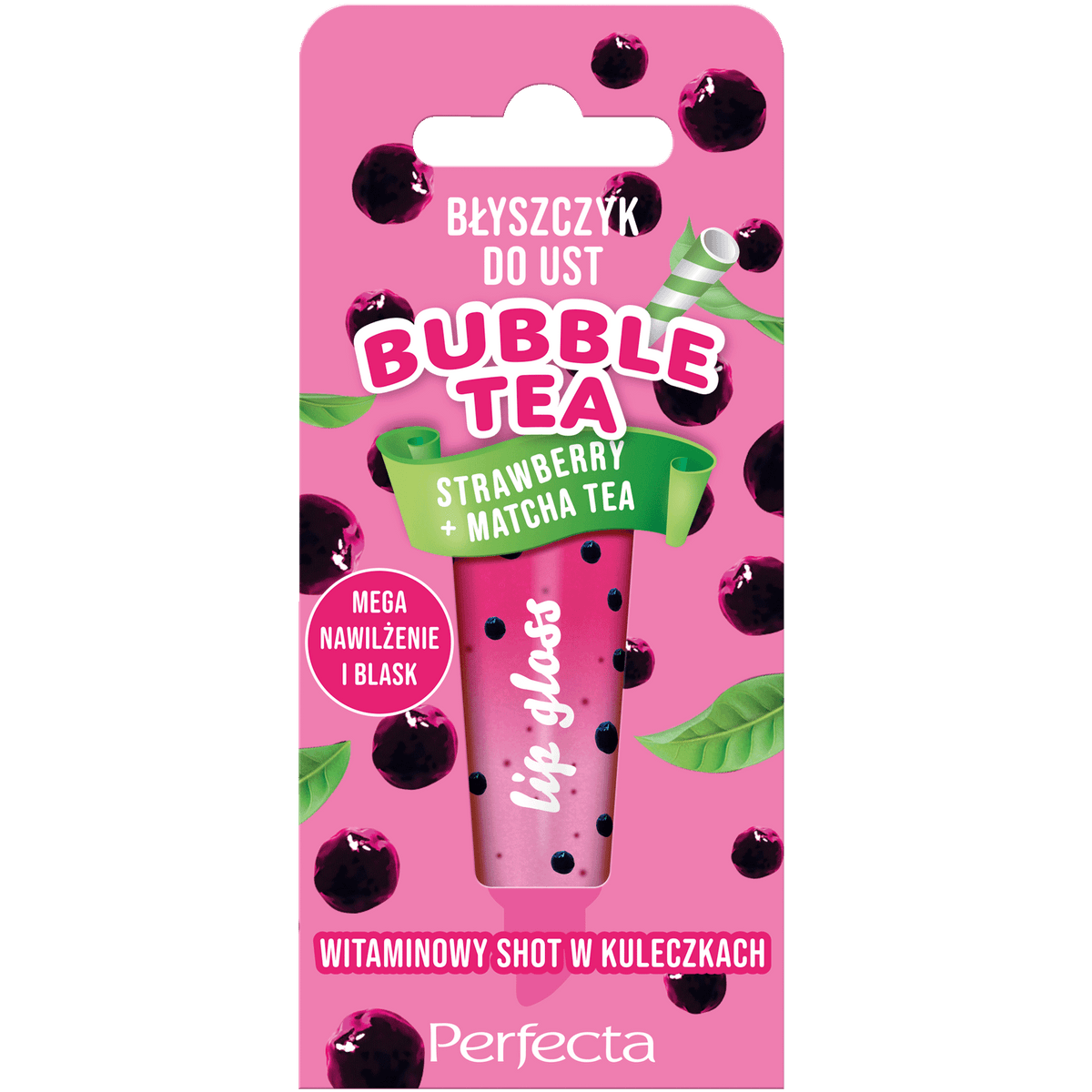 Bubble Tea Błyszczyk do ust Strawberry + Matcha Tea